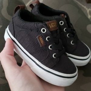 Toddler boys Vans 6 charcoal